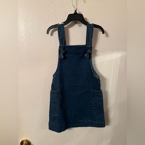 Girls Blue Jean Overall Dress